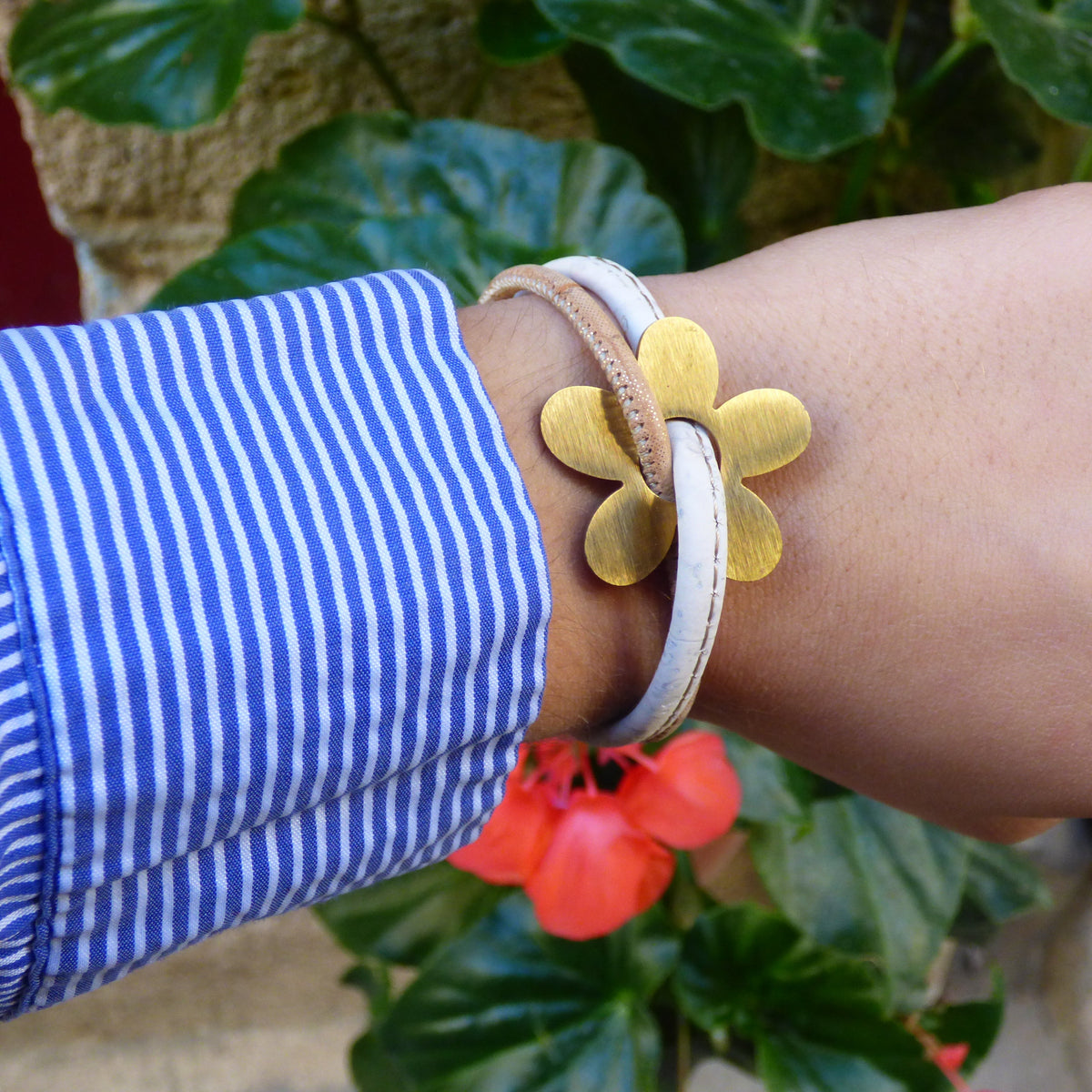 Bracelets en liège du Portugal, manchette et jonc fin pour femme, bijou artisanal à offrir