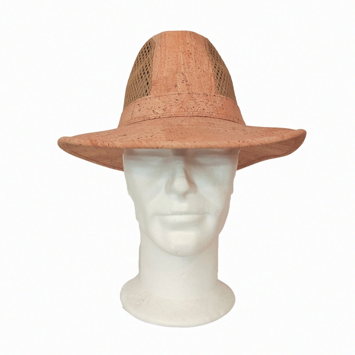 Chapeau Fedora en liège ajouré Amador Varum - vue de face - Portugal