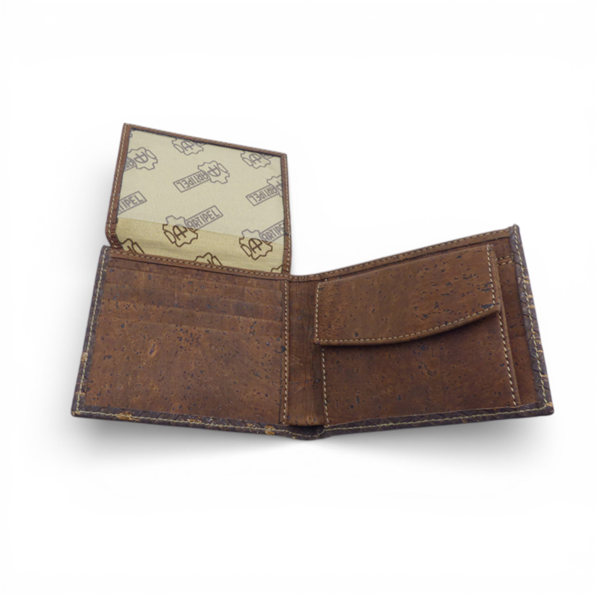 Tressage liège homme — portefeuille Artipel compact Portugal artisanat