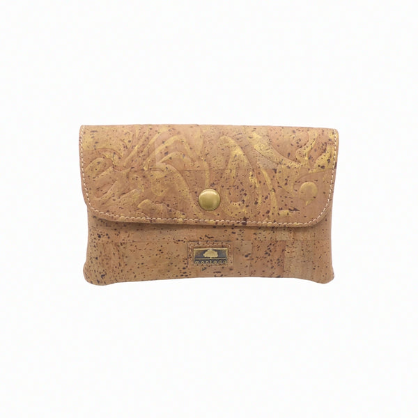 Grand porte-monnaie à rabat Montado - vue principale - liège naturel Portugal