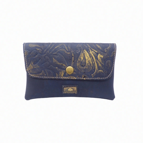 Grand porte-monnaie à rabat Montado - fermeture rabat pression - liège artisanal