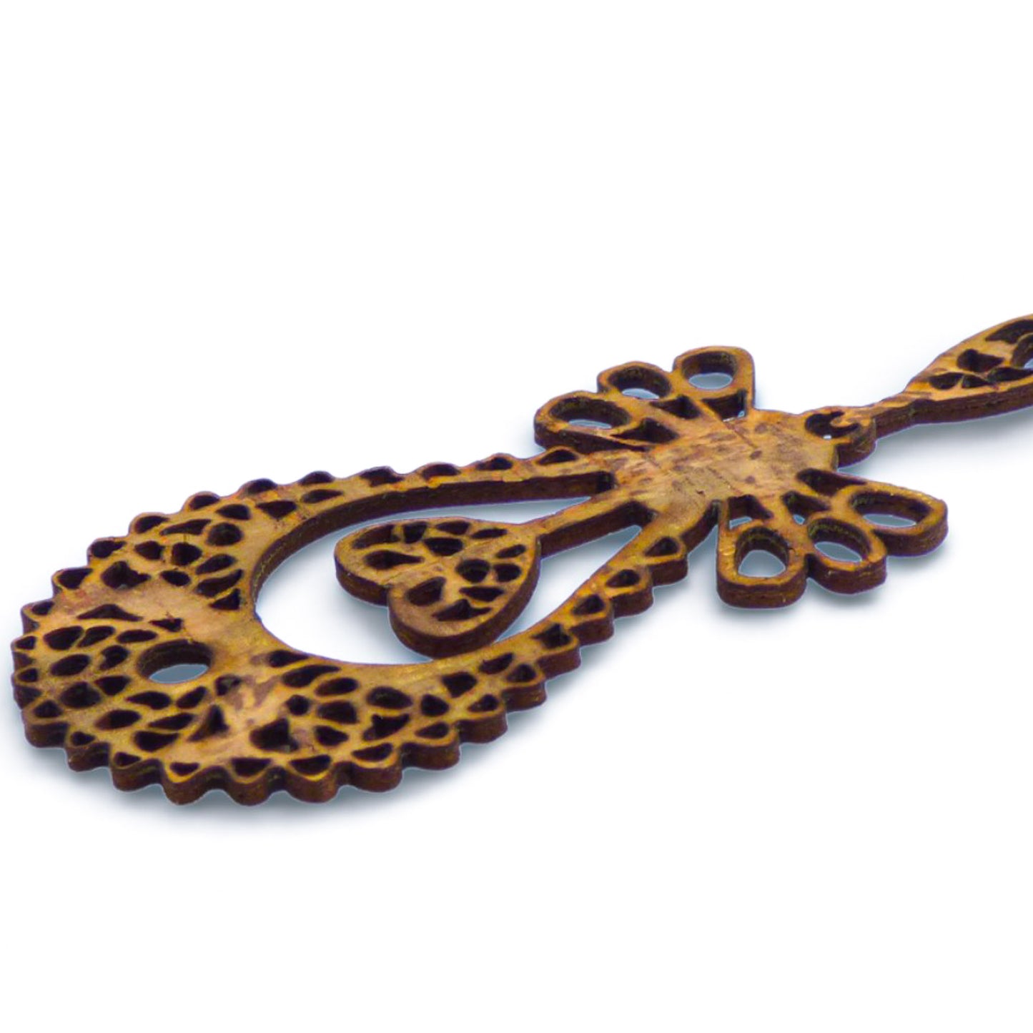 Boucles d'oreilles en liège "Volutes Élégantes" pendantes, design naturel et élégant de la marque Artipel.