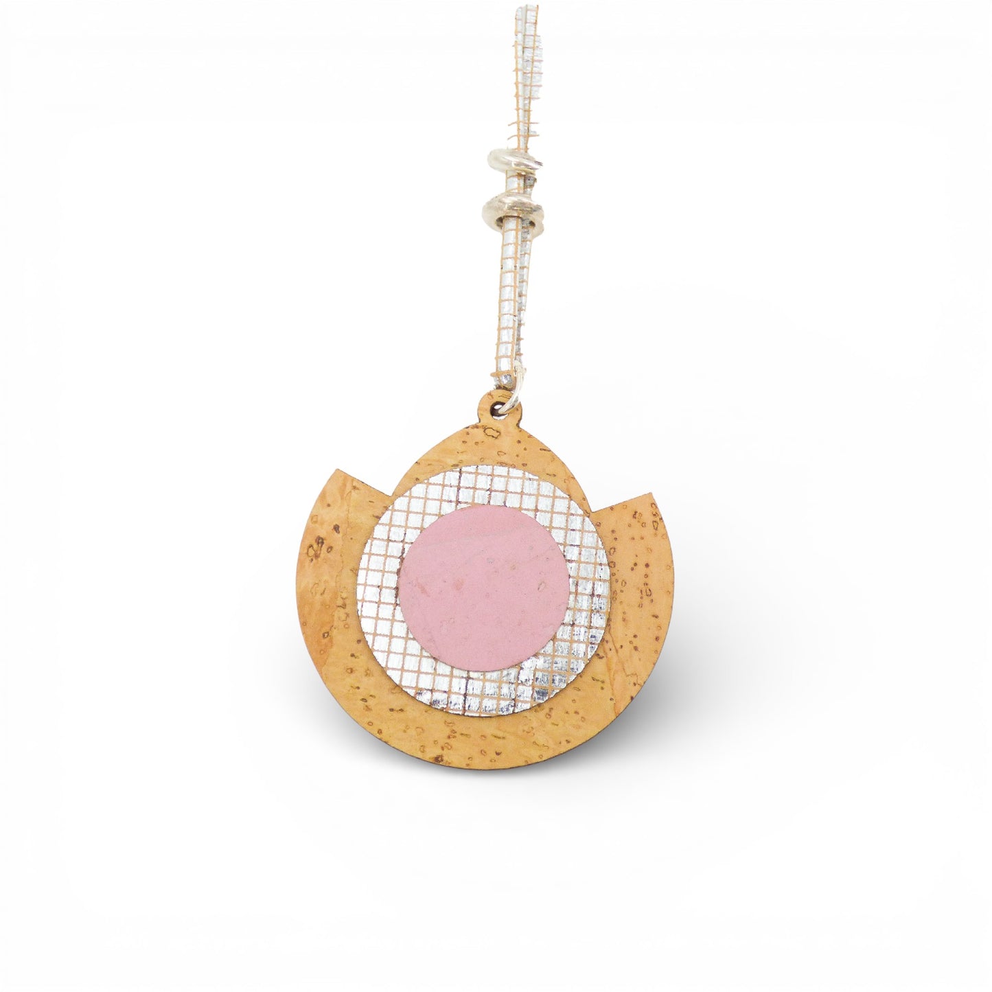 Artipel "Oculus" Collier Liège accessory featuring a textured design and natural cork material.