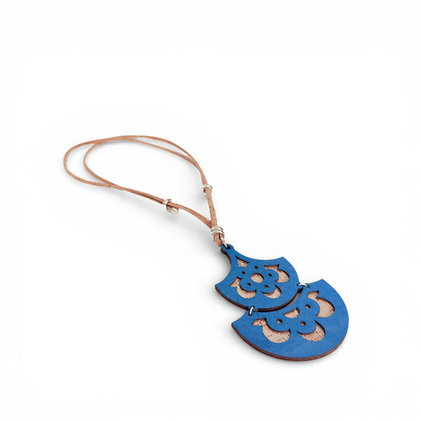 Collier Liège "Double Fleur" - vue de face - liège Portugal