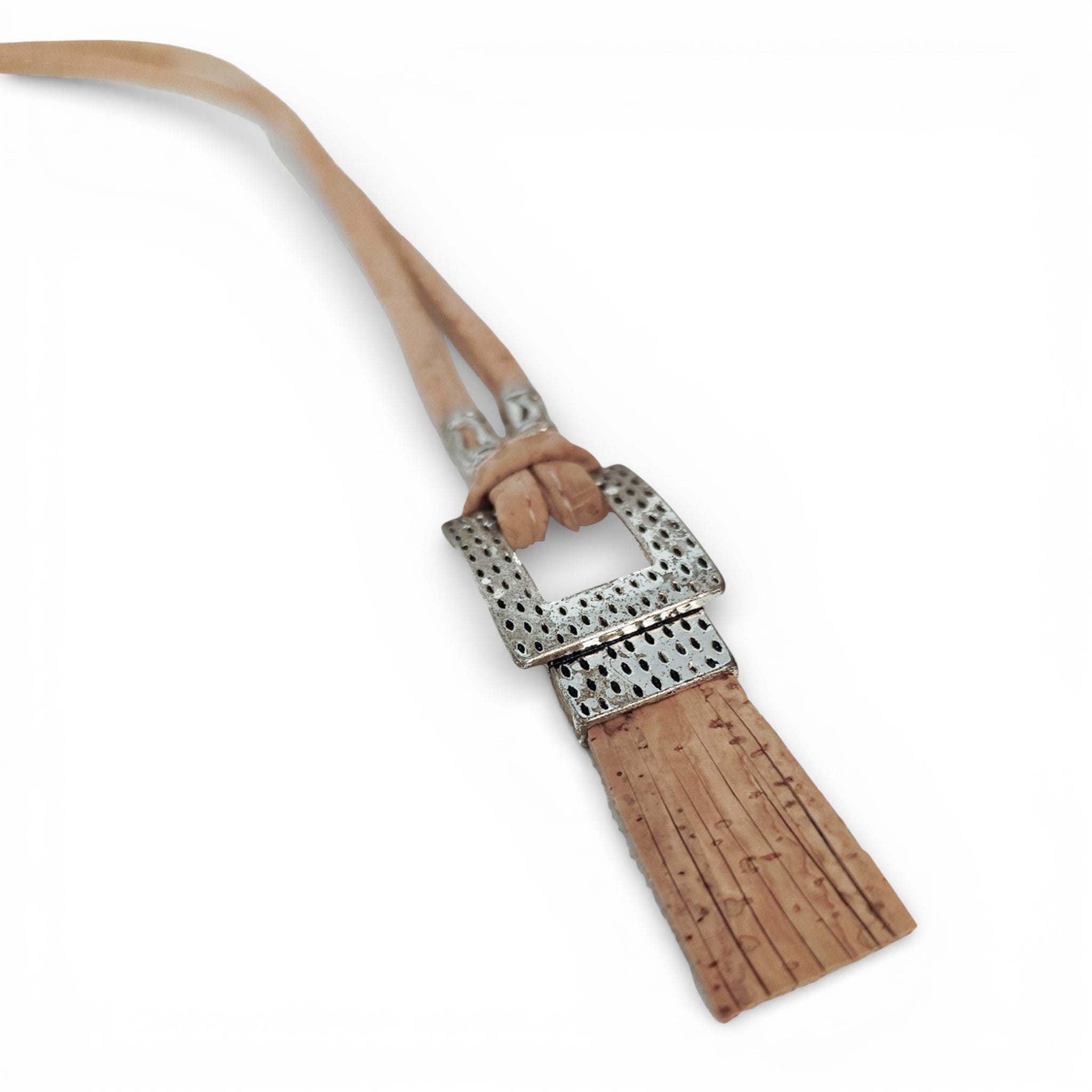 Collier vegan et éco-responsable en liège naturel du Portugal : Collier Liège Bohème Chic - Artipel - Home & Liège