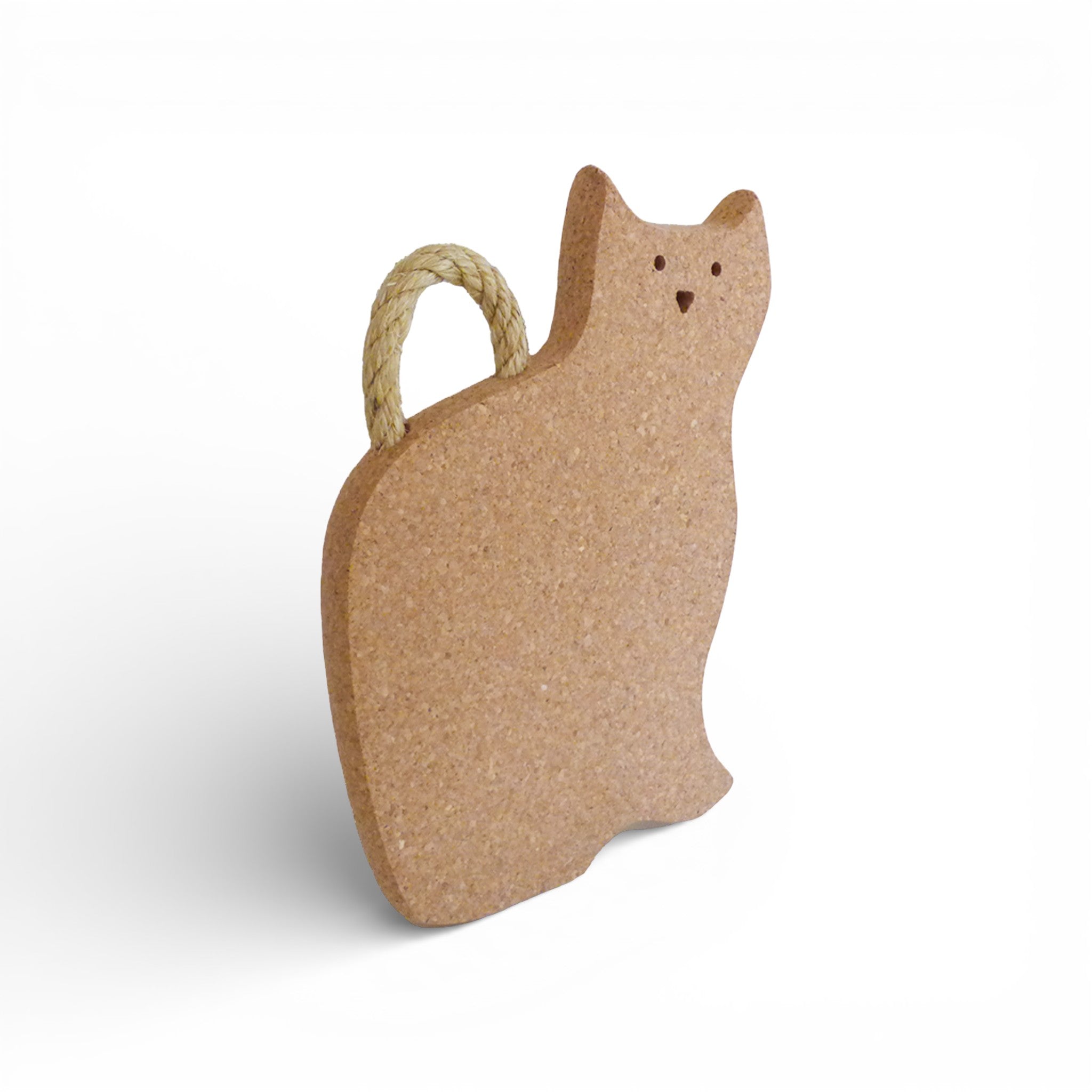 Viking Chat cork trivet featuring a playful cat design, perfect for protecting surfaces while serving hot dishes.