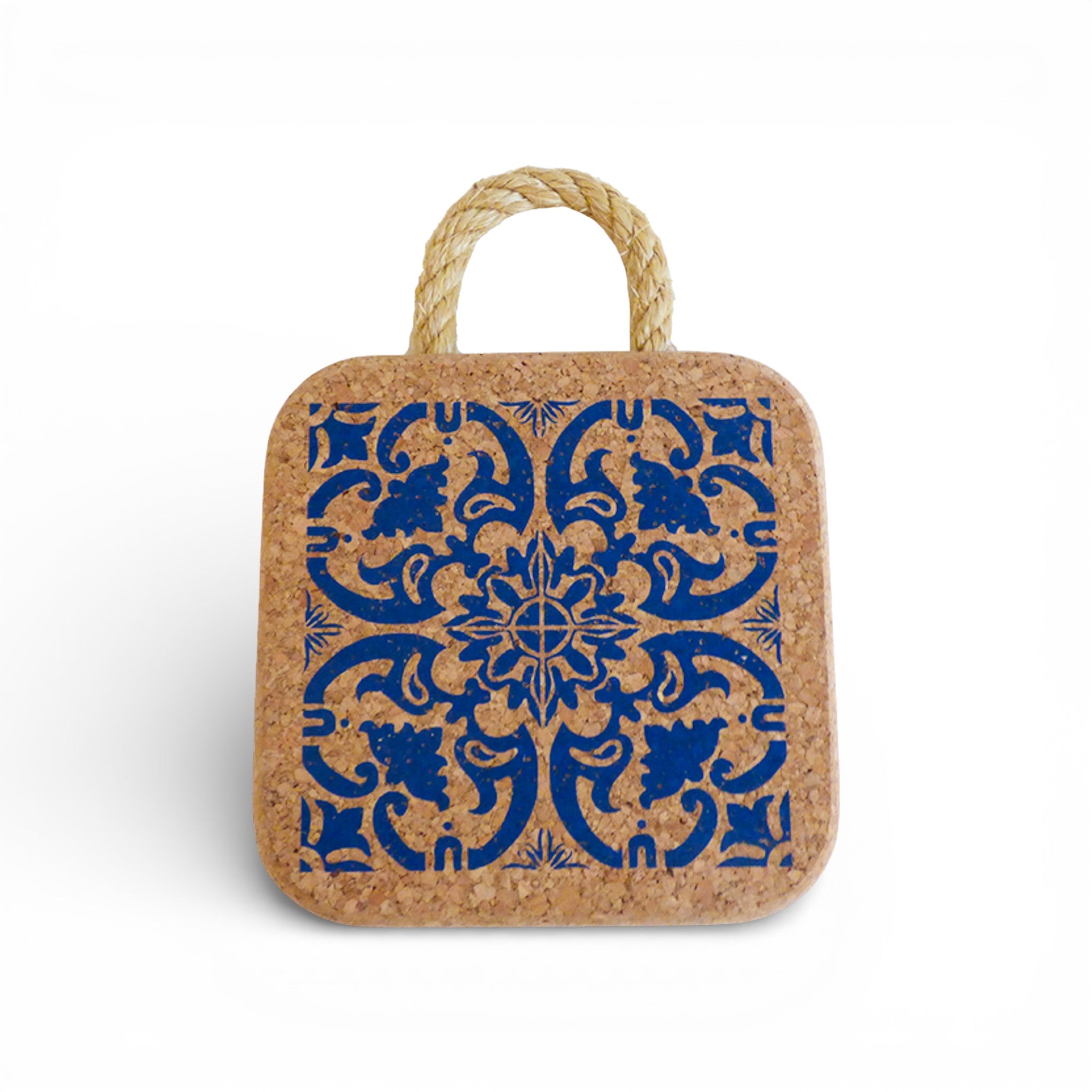 Dessous de plat Azulejo en liège - petit format 15x15 cm