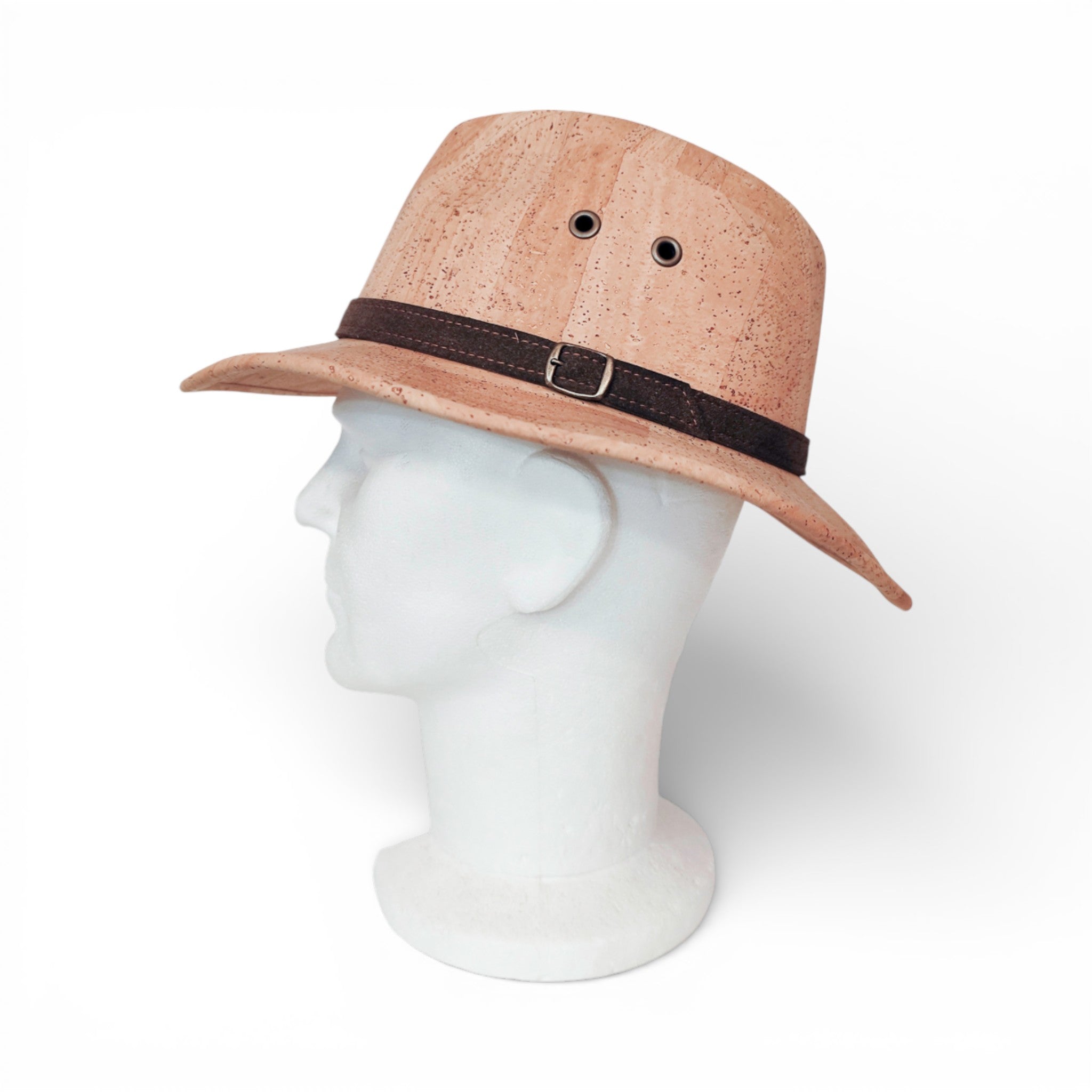 Fedora liège texture naturelle - chapeau été alternative cuir vegan Amador Varum