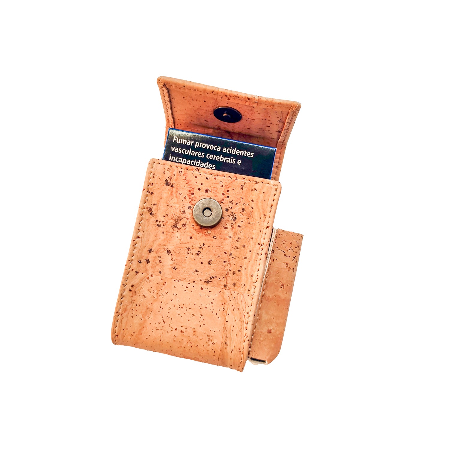 Montado cigarette case with built-in lighter, featuring a sleek design and a durable finish, ideal for tobacco storage.