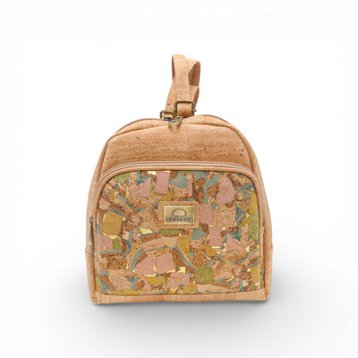 Sac à dos Mosaïque Montado en liège - vue face, motif coloré - Portugal