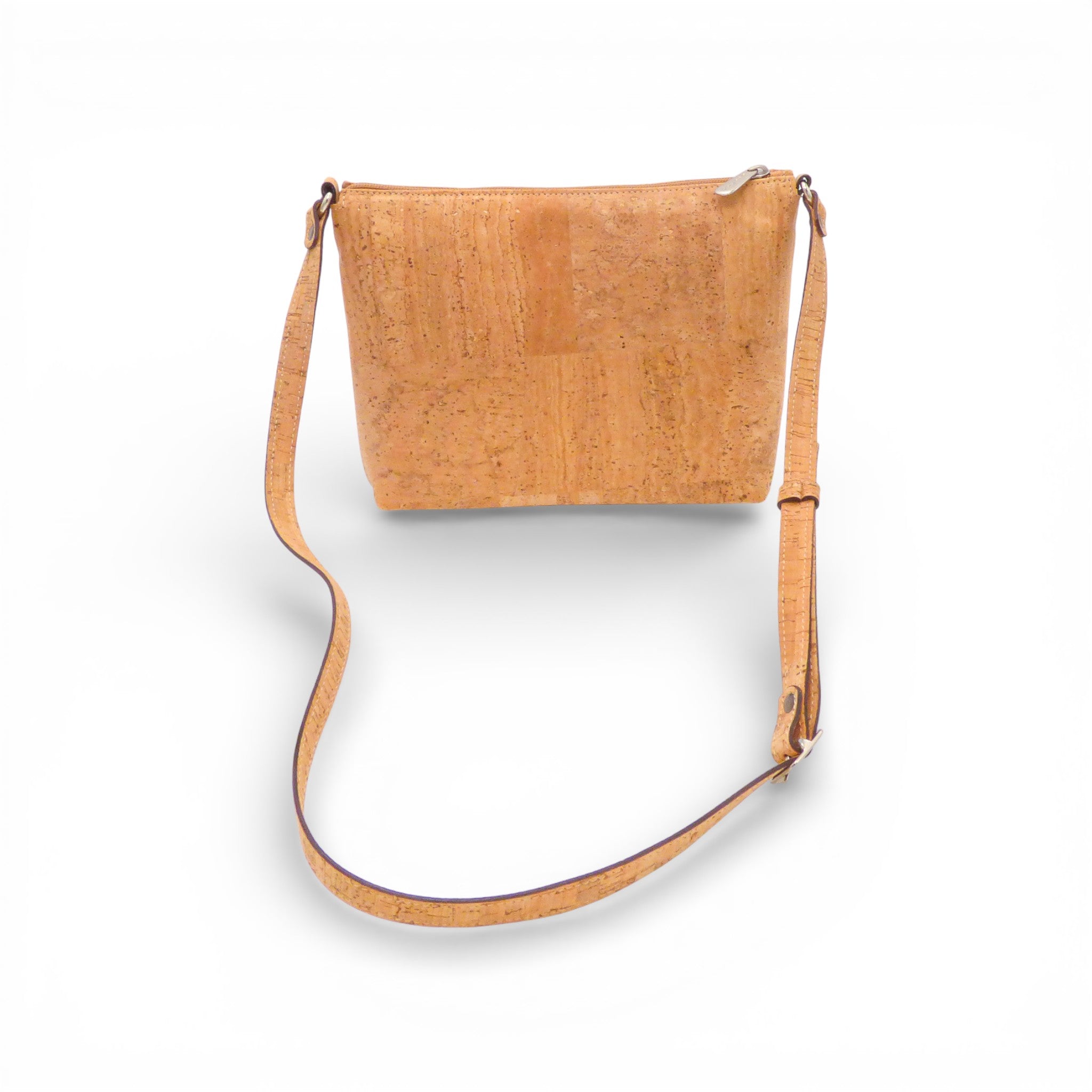 Mini sac à épaule en tissu liège de la marque Elenco, affichant un design élégant et texturé.