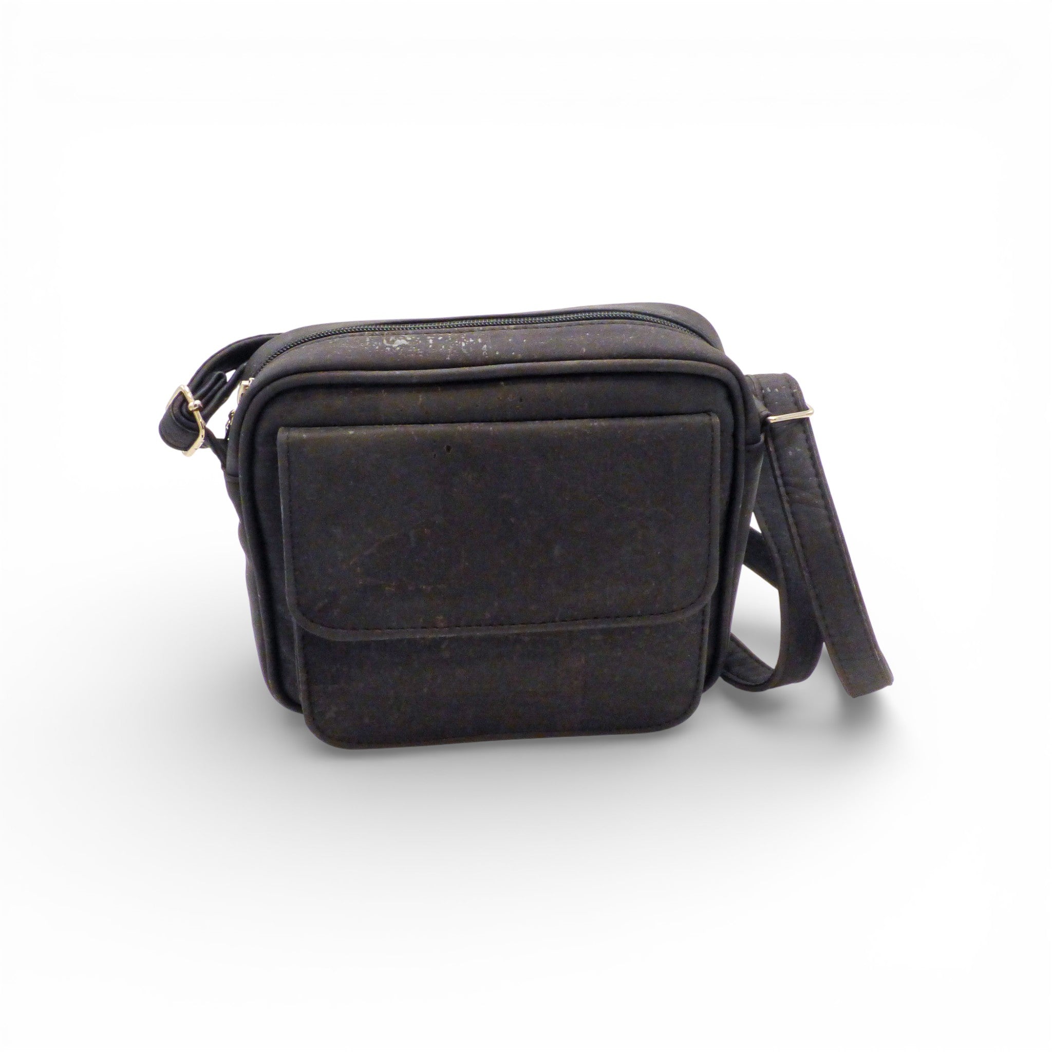 Sac bandoulière carré Marla Pais en liège - coloris tendance, fond neutre