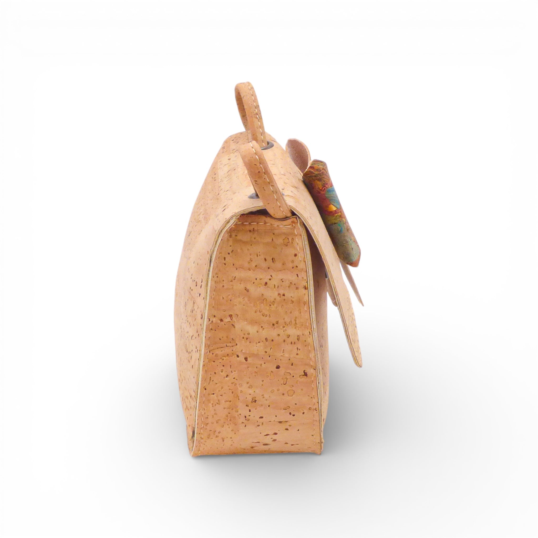 Sac bandoulière en liège pour enfant avec nœud, design coloré et pratique, par Montado.