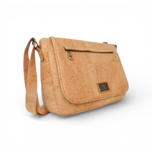Besace "Messenger" en Liège Naturel - Montado