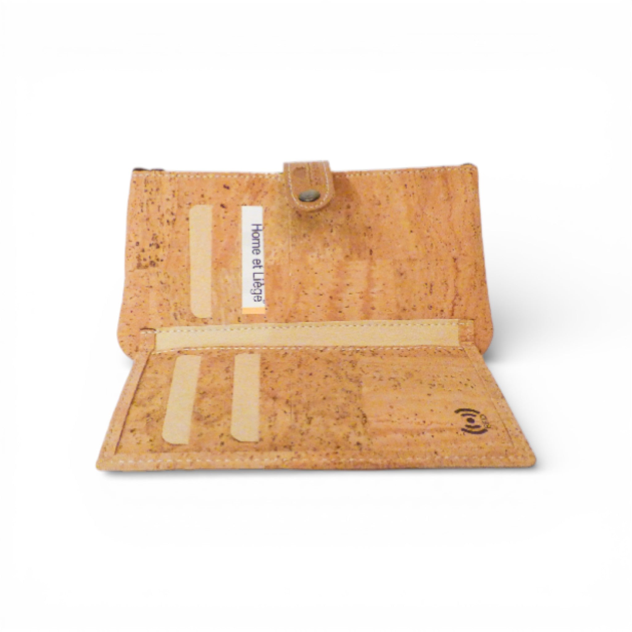 Portefeuille texture naturelle liège - Amador Varum RFID compartiments organisés écolo