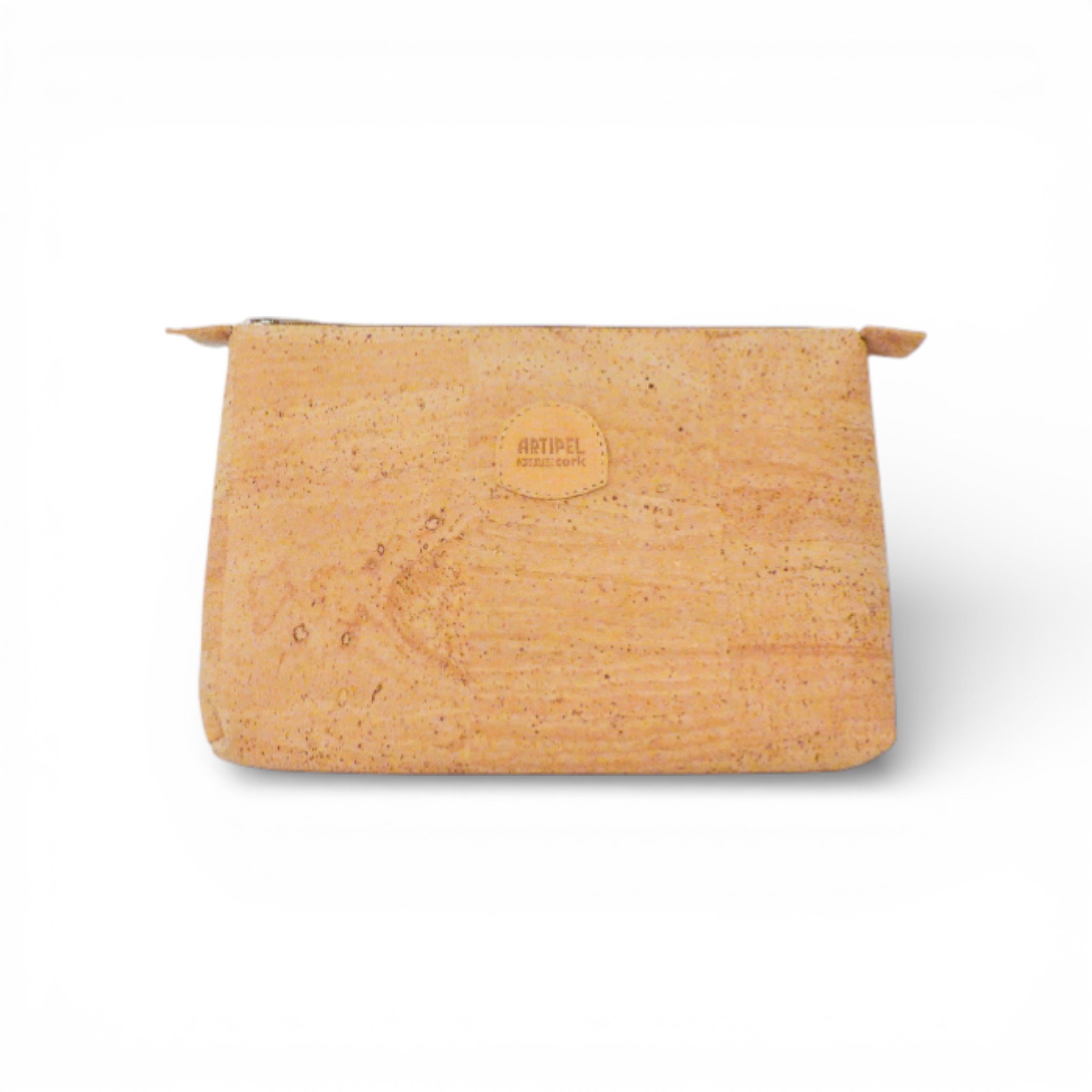 Grande trousse en liège du Portugal — Artipel 25×17×6 cm fermeture zip vue face