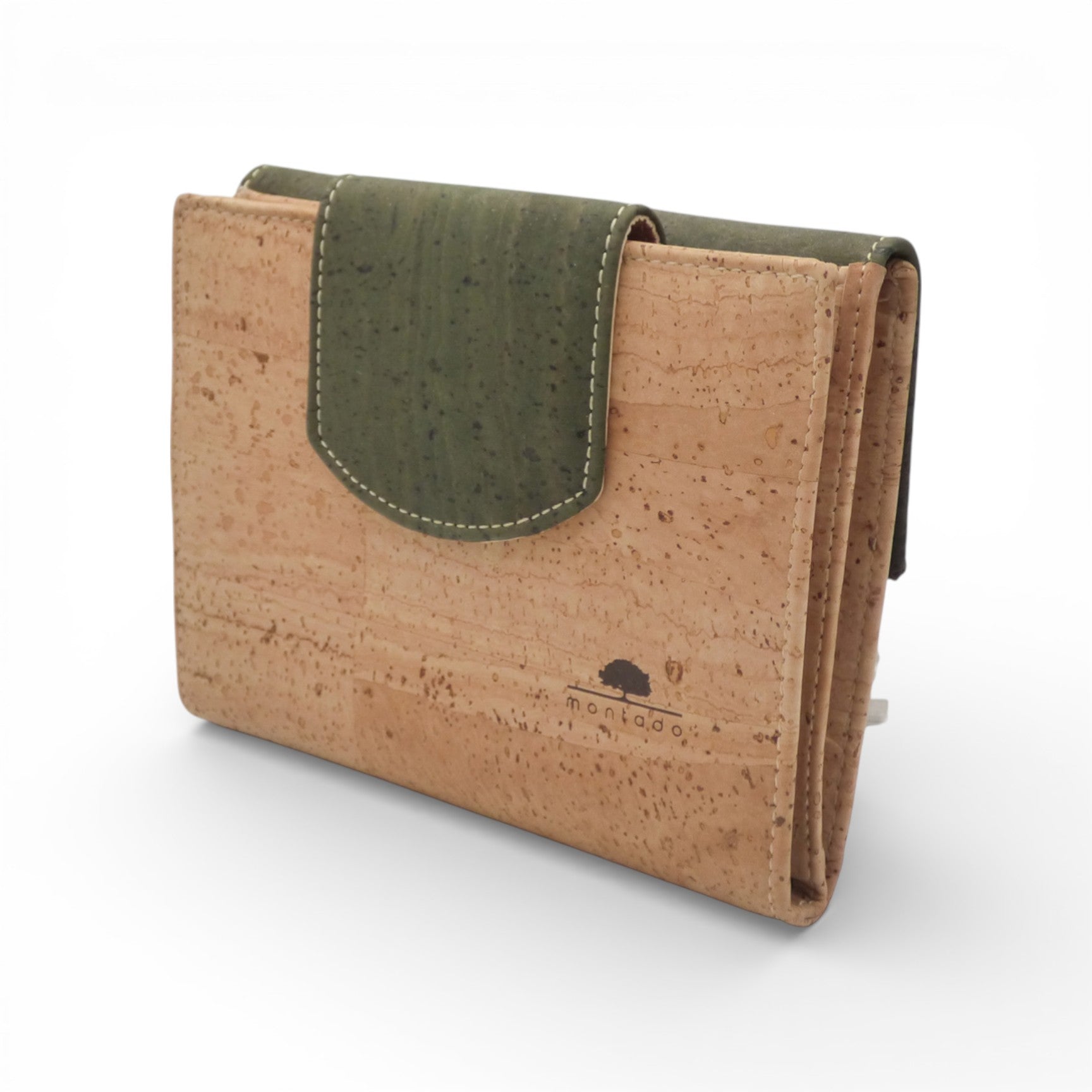 Alternative cuir végétal — portefeuille femme Montado liège moyen