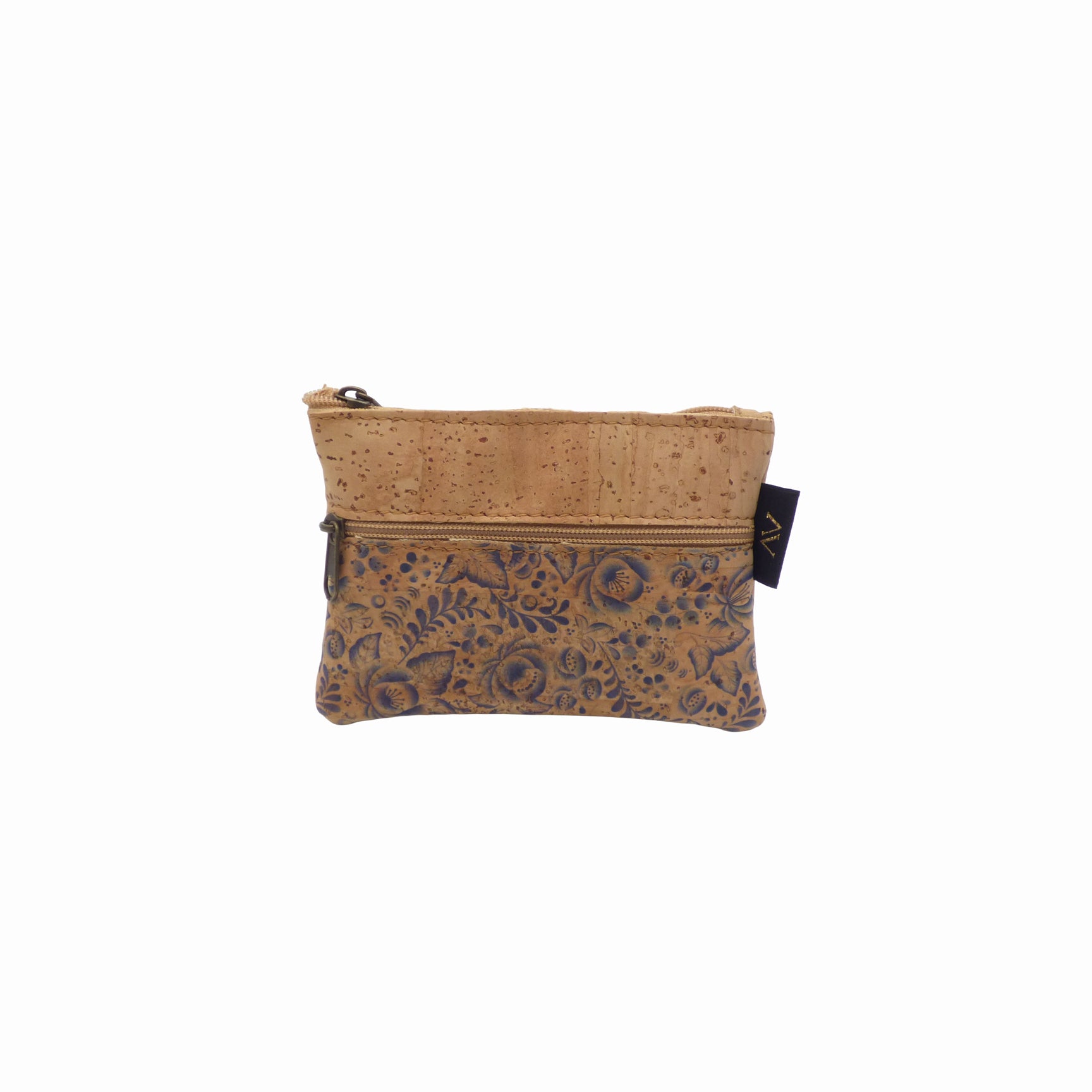 Double zip wallet "Azulejos & Nature" by Amador Varum featuring intricate patterns and a sleek design.