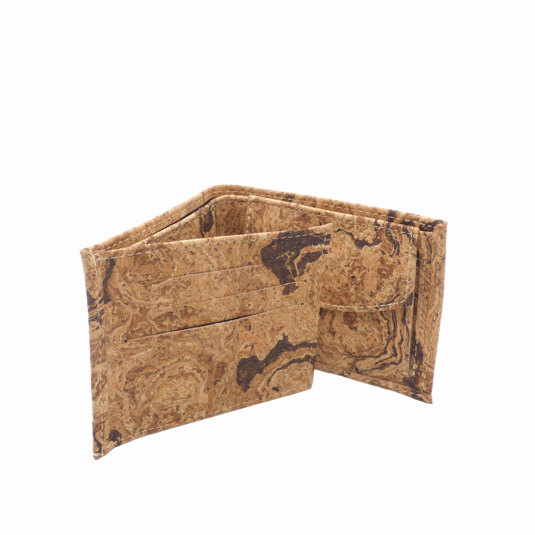 Cuir végétal homme bifold — Cork Design liège Portugal artisanat