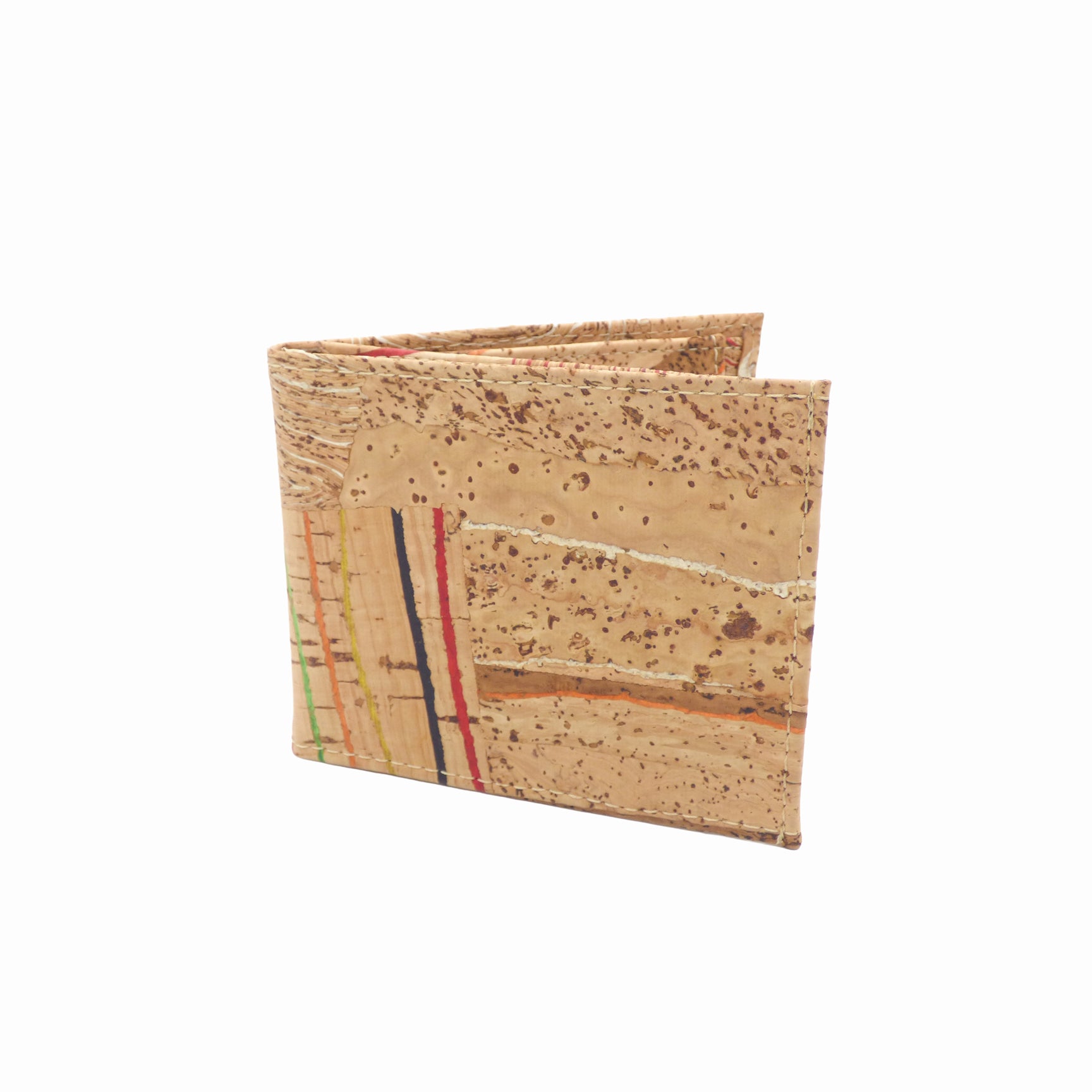 Texture liège naturel — portefeuille homme bifold Cork Design