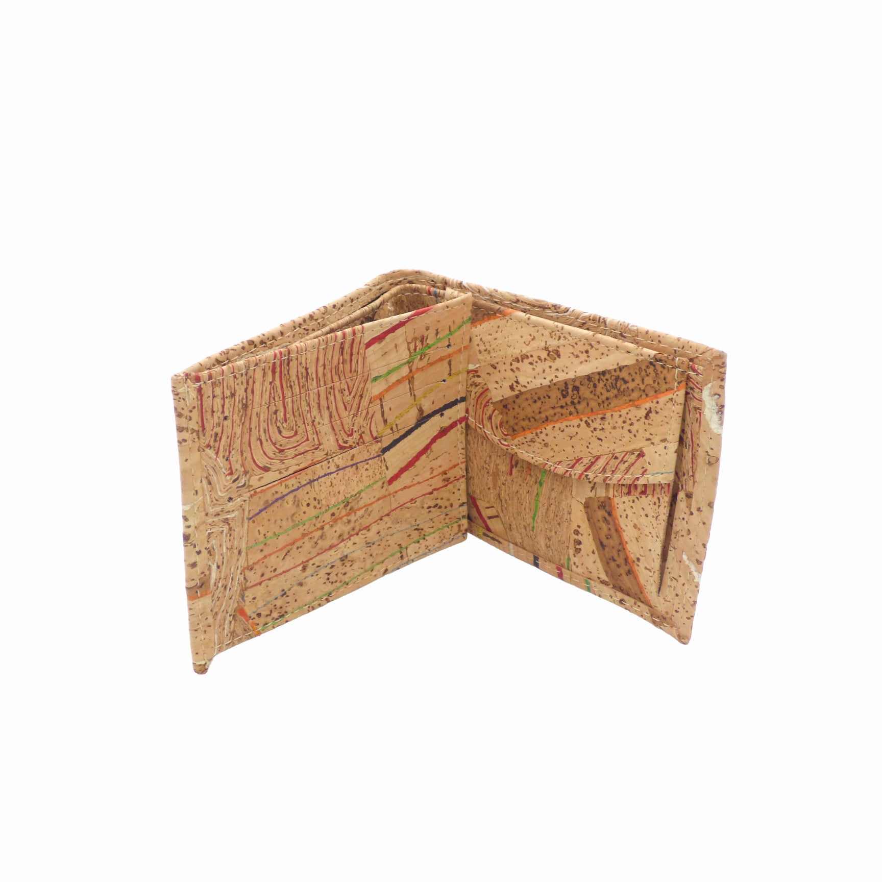Cuir végétal liège homme — bifold Cork Design artisanat