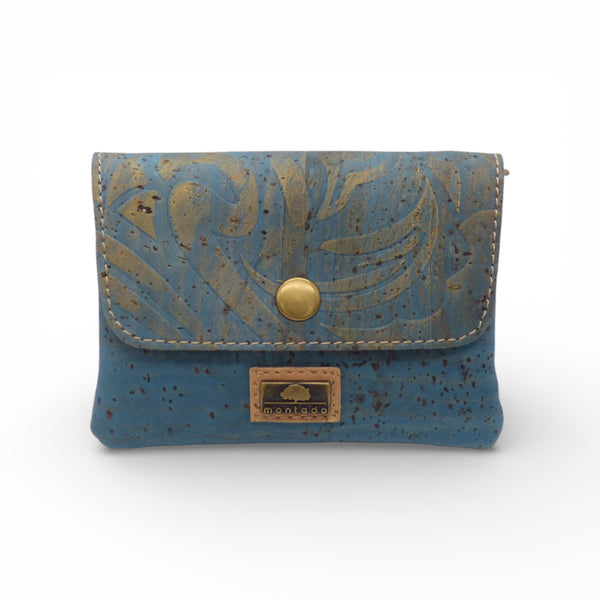 Porte-monnaie à rabat Montado - ouvert double compartiment - liège artisanal Portugal