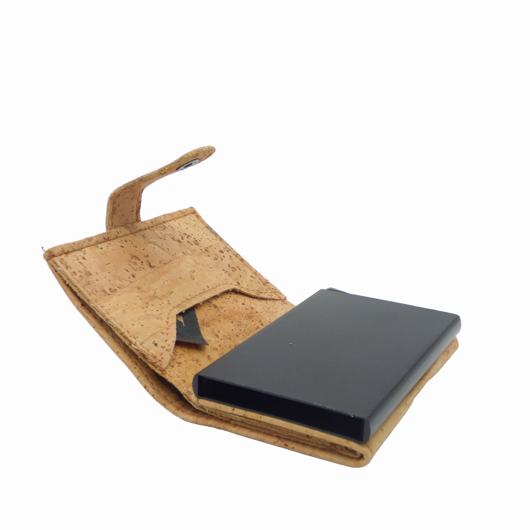 Amador Varum RFID cardholder "Le Garde du Corps" with sleek design and durable material, showcasing front and back views.