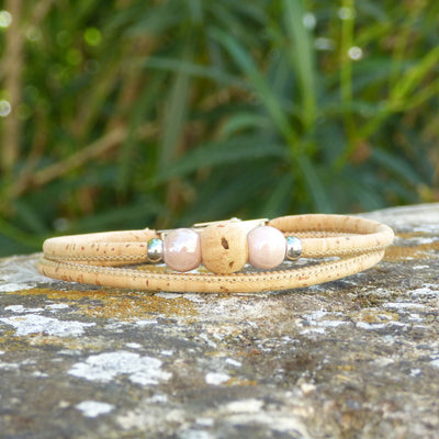 Bracelet liège Evora — Cork Colors design artisanal naturel cadeau