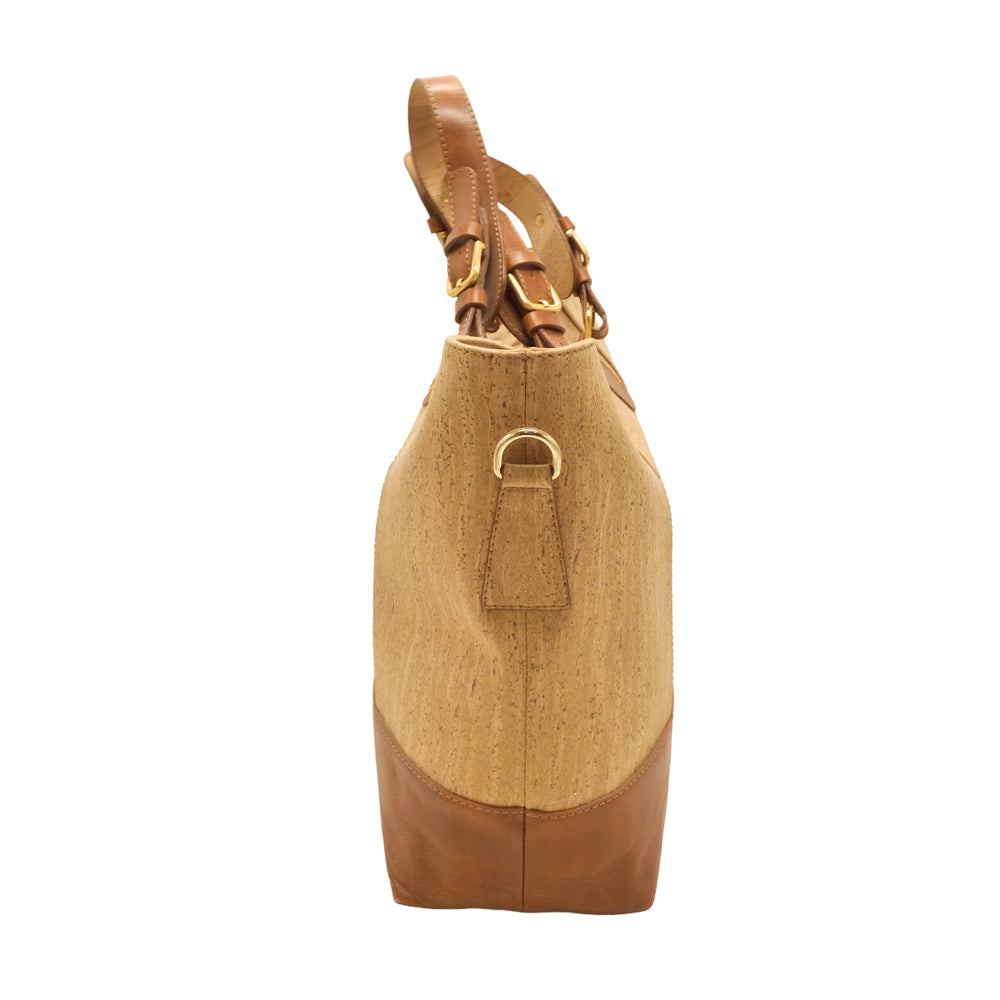 Sac Hipica grand format Artipel liège et cuir - intérieur, 3 compartiments