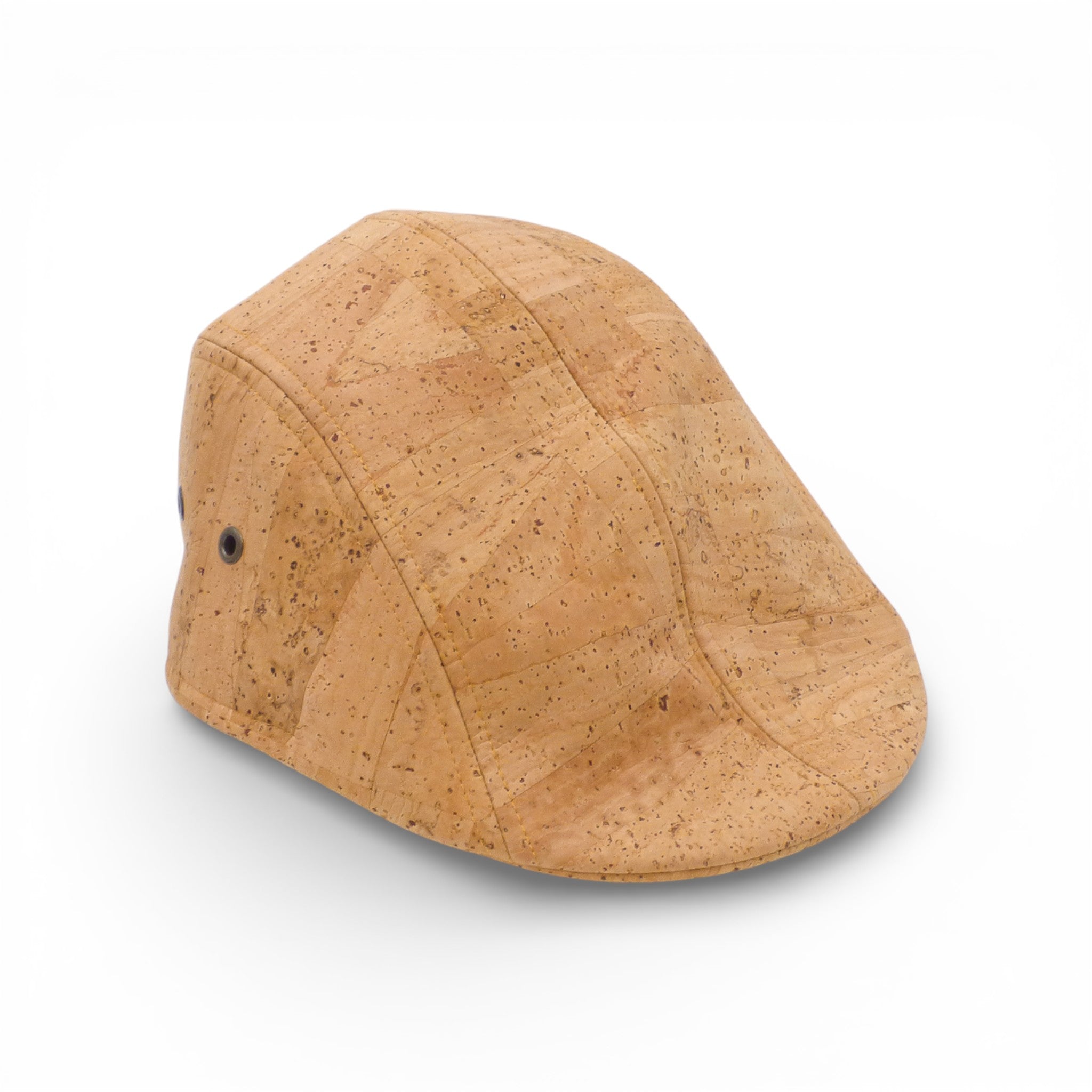 Cork beret by Amador Varum, showcasing a unique texture and classic design, perfect for stylish headwear.