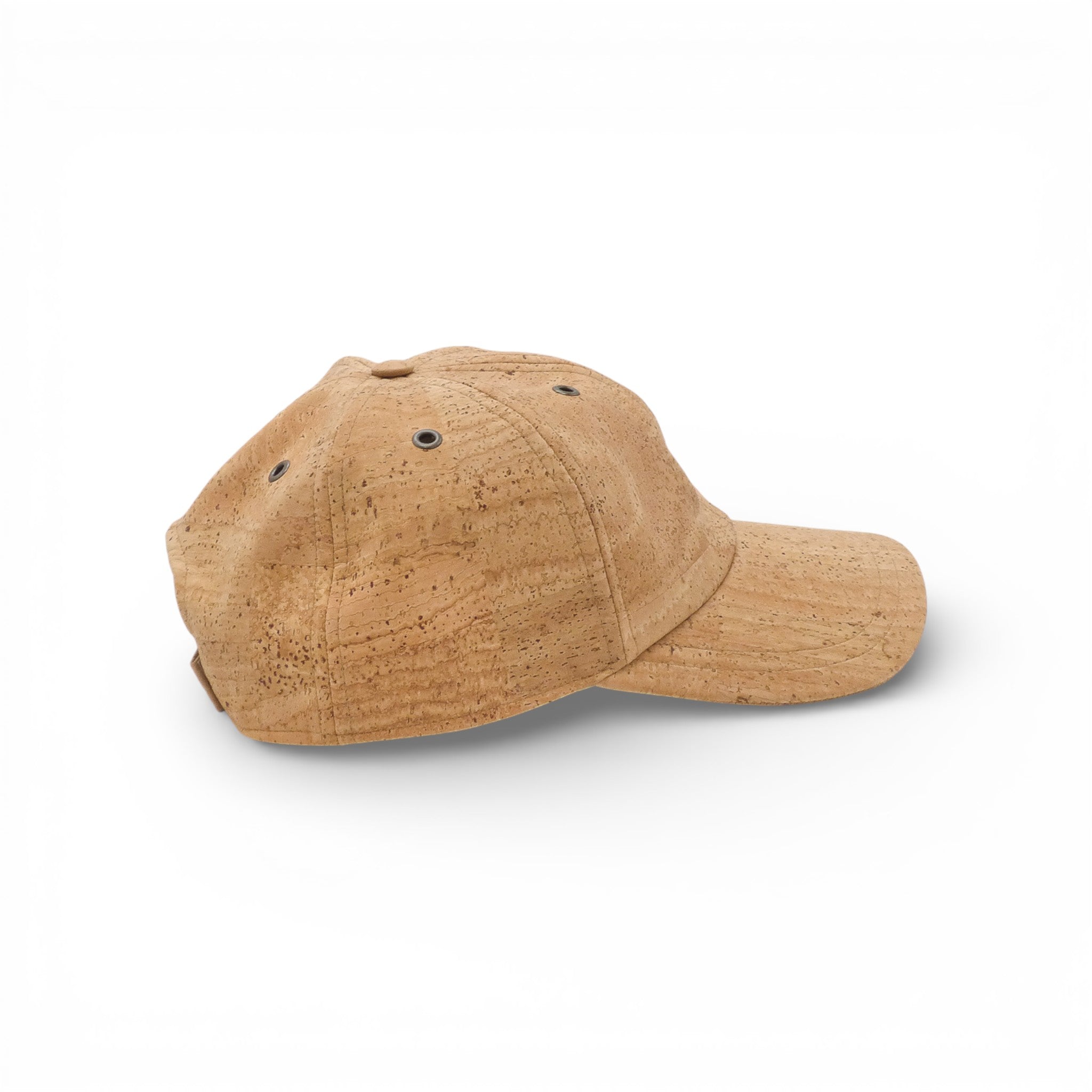 Casquette en liège Basebol Amador Varum, vue de face avec visière courbée et texture naturelle du liège.