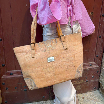 Sac cabas épaule femme en liège du Portugal — Montado alternative cuir vegan