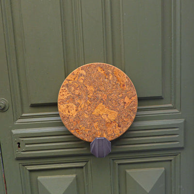 Dessous de plat rond Iceberg gris en liège du Portugal — Viking déco moderne
