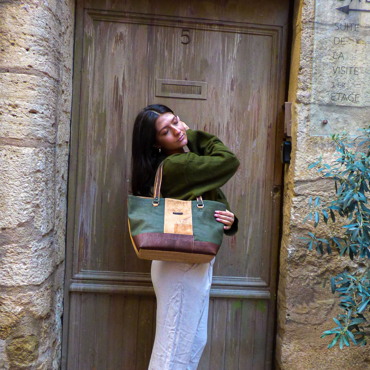Sac cabas femme liège — Elenco format moyen alternative cuir vegan Portugal cadeau