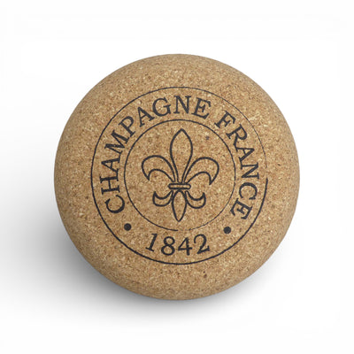 Tabouret Champagne en liège Viking - vue de côté - 720 bouchons comprimés - Portugal