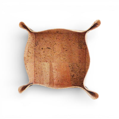 Vide-poche liège carré — Viking entrée clés monnaie cadeau déco Portugal
