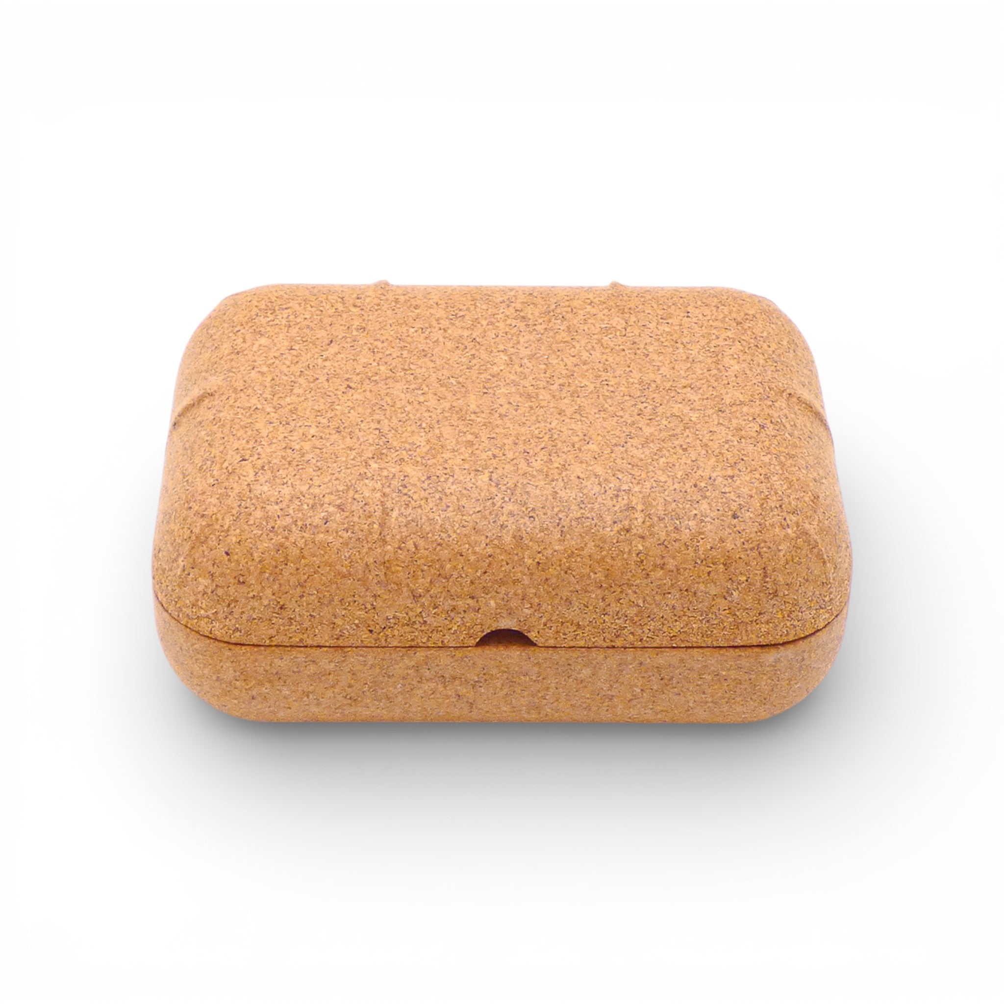 Boîte à savon rectangulaire en liège avec couvercle emboîtable pour la trousse de toilette