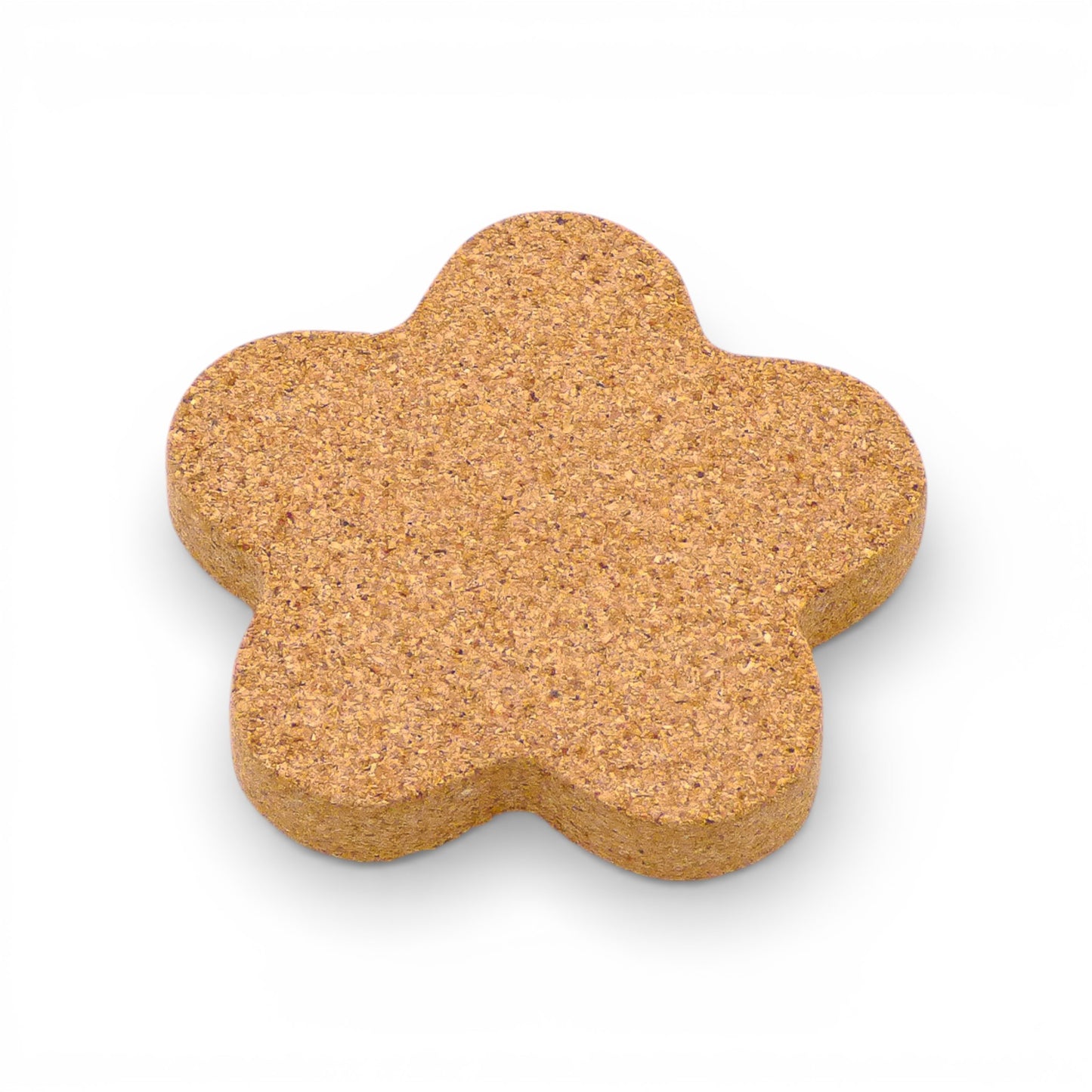 Petite boîte "Fleur" en liège de Valoris, décoration en forme de galet avec un design élégant et naturel.