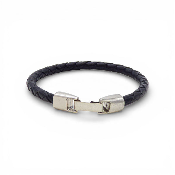 Bracelet Homme Fin en Cuir Tressé - zoom texture liège - liège Portugal