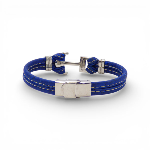 Bracelet Homme Ancre Marine - zoom texture liège - liège Portugal