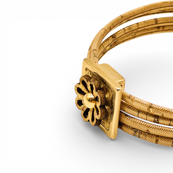 Bracelet Liège Fleur Dorée - zoom texture liège - liège Portugal