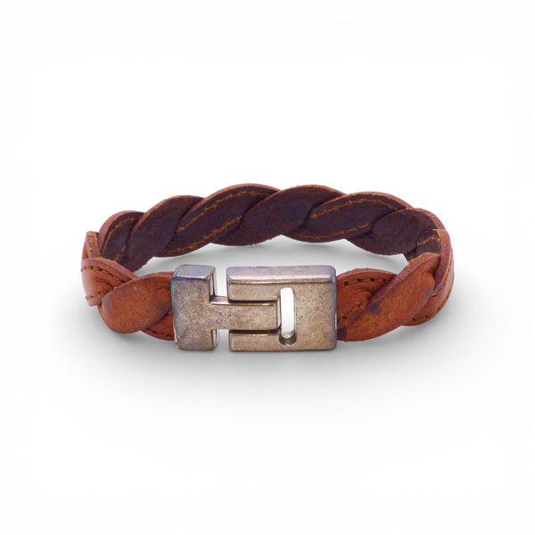 Bracelet Homme "Vintage" en Cuir Tressé - zoom texture liège - liège Portugal