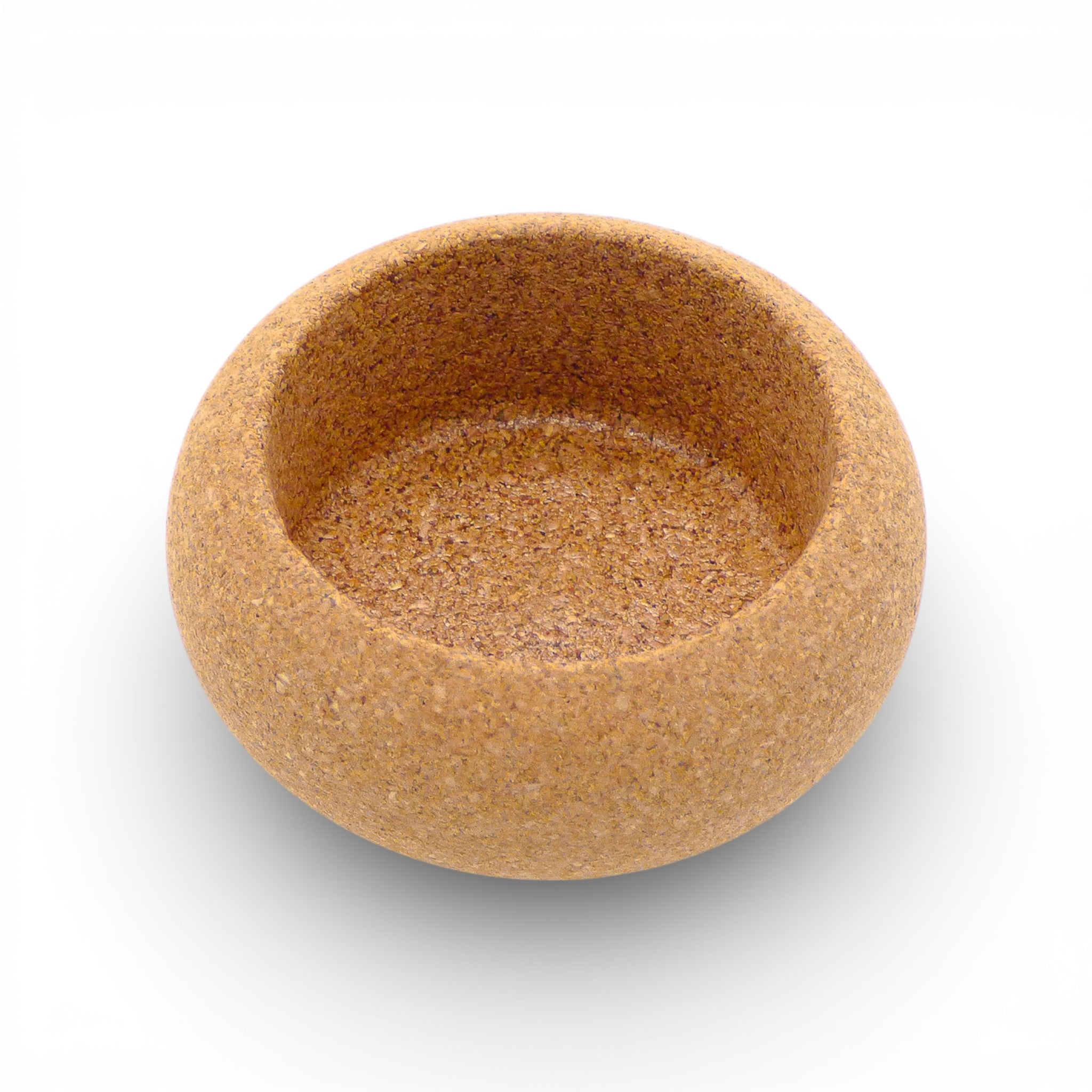 Petite boîte Galet liège Valoris — décoration ronde rangement bijoux design naturel
