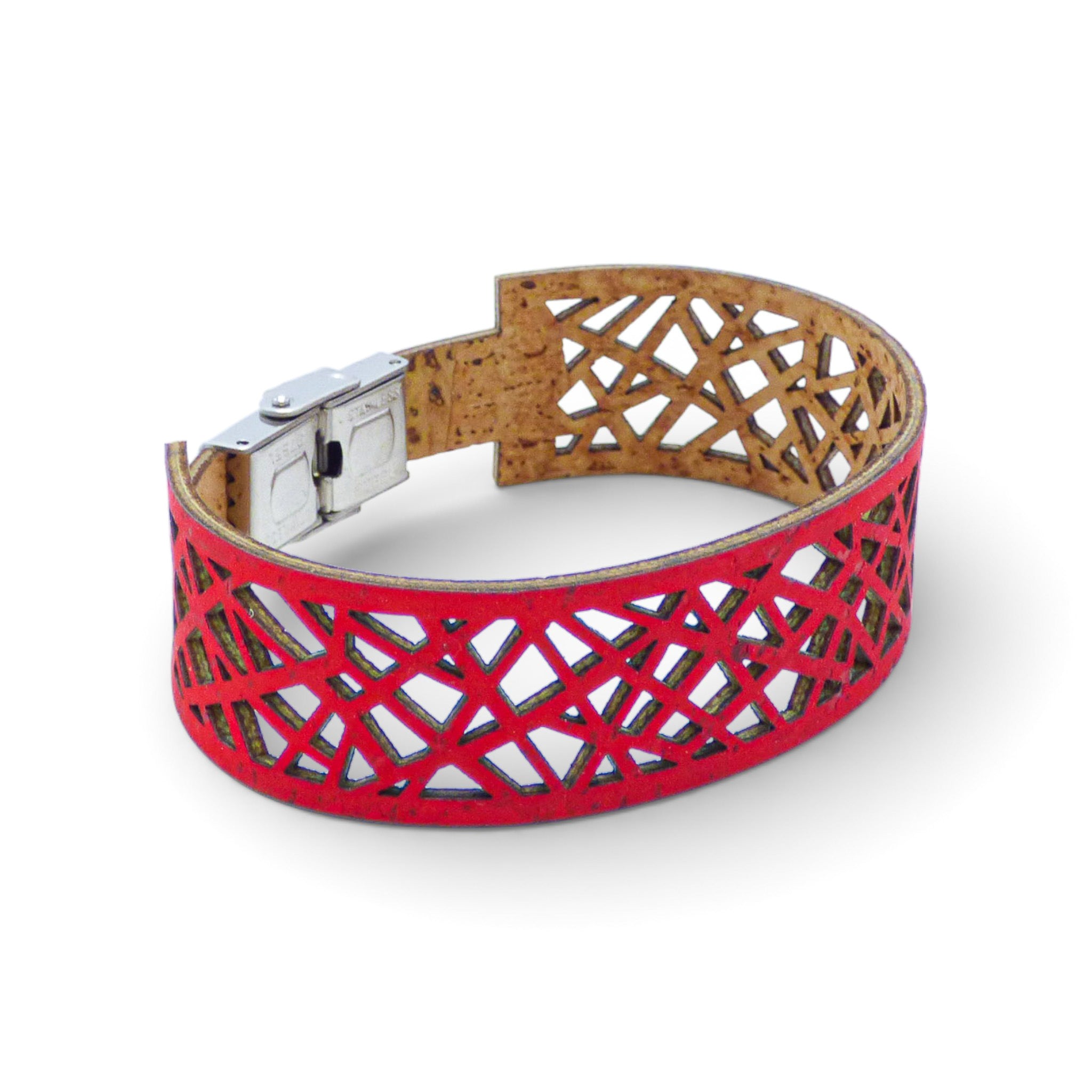 Bracelet Manchette Géométrique - vue 6 - liège