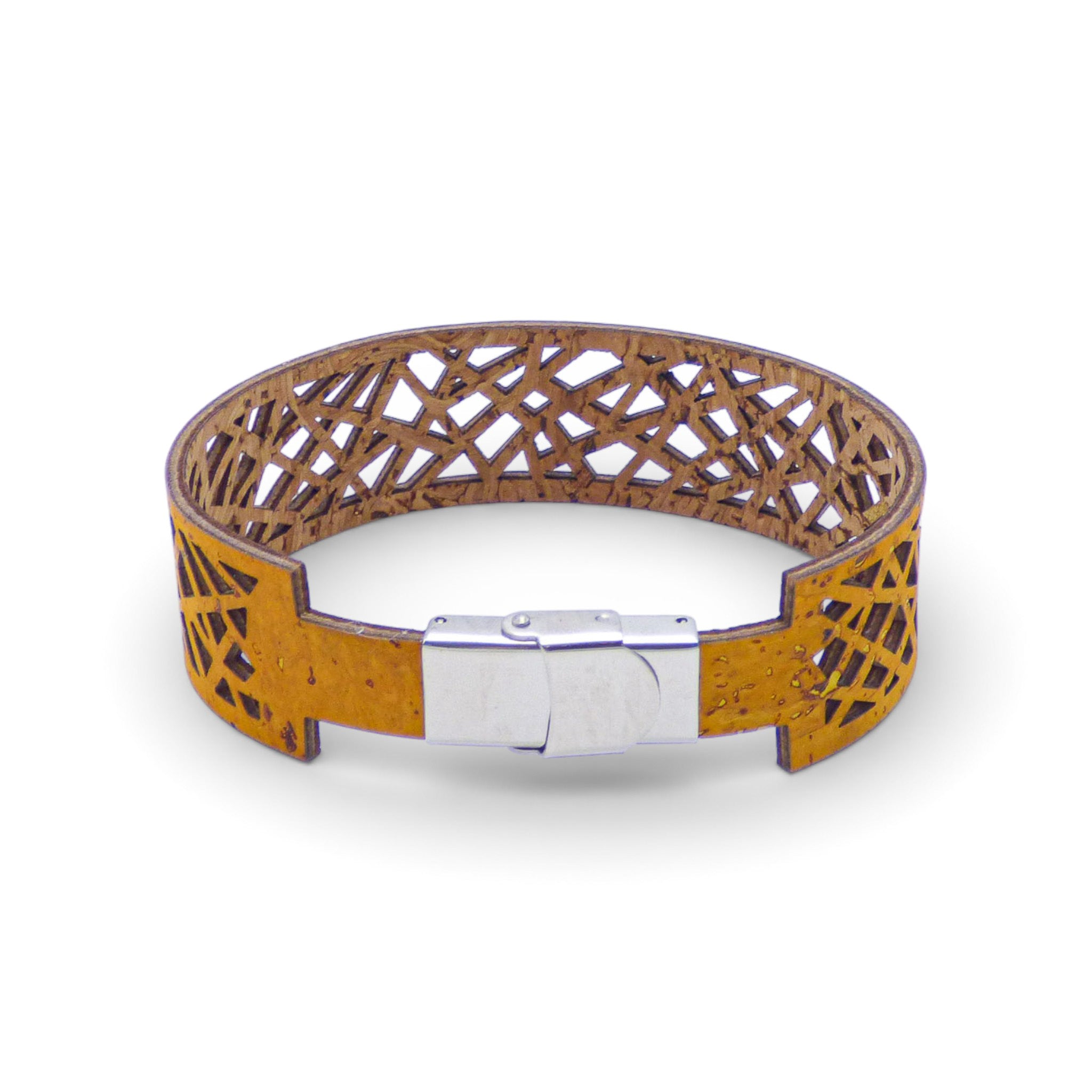 Bracelet large géométrique — Cork Colors liège femme
