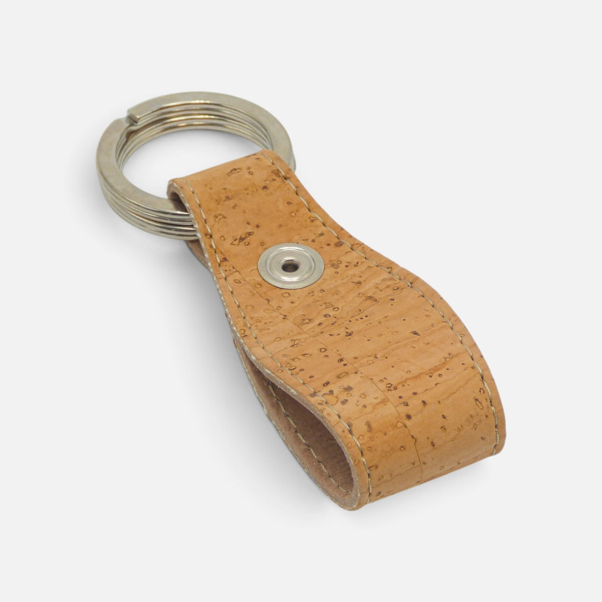 Porte-clés boucle en liège naturel, souvenir léger et cadeau à petit prix