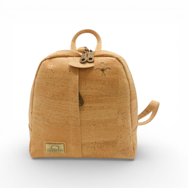 Sac à dos compact Montado en liège naturel - vue face, design artisanal - Portugal