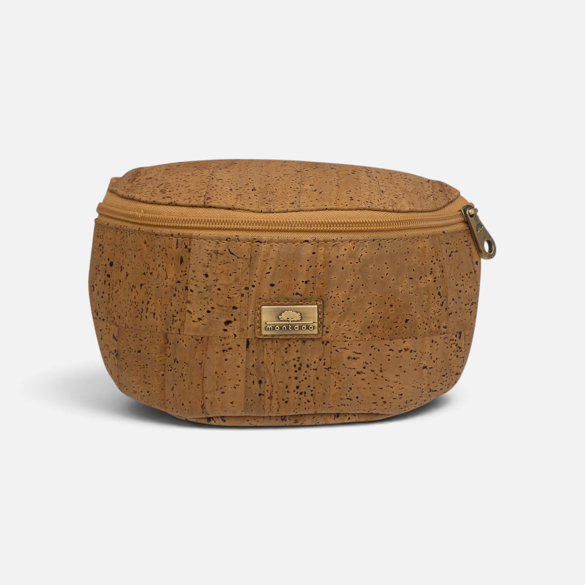 Sac banane en liège naturel, un seul grand zip et sangle réglable à la taille