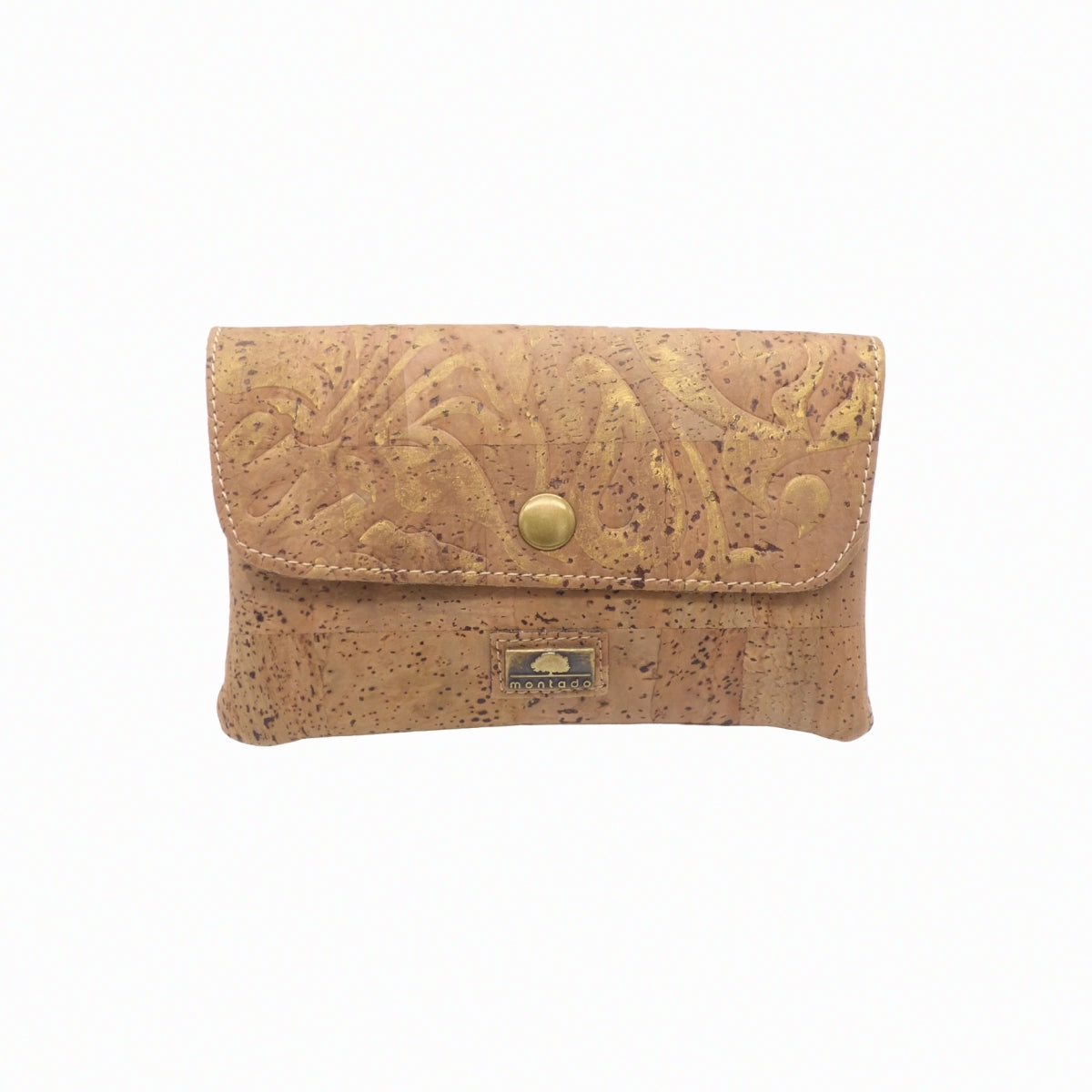 Grand Montado porte-monnaie à rabat en cuir, avec compartiments pour cartes et pièces, couleur élégante et design pratique.