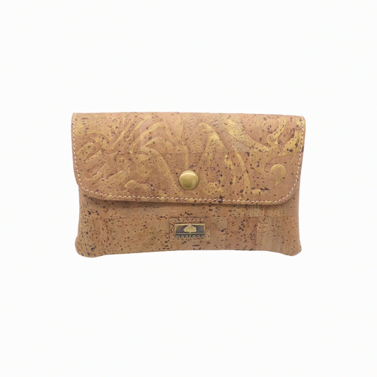 Grand Montado porte-monnaie à rabat en cuir, avec compartiments pour cartes et pièces, couleur élégante et design pratique.